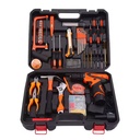 124Pcs 12V Carbon Steel Tool Set Factory Direct Lithium Drill Electrician Woodworking Decoration Car Repair Hard Case