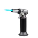 High Power Kitchen Metal Butane Welding Torch with Fuel Gauge Powerful Blow Torch Lighter for Heating