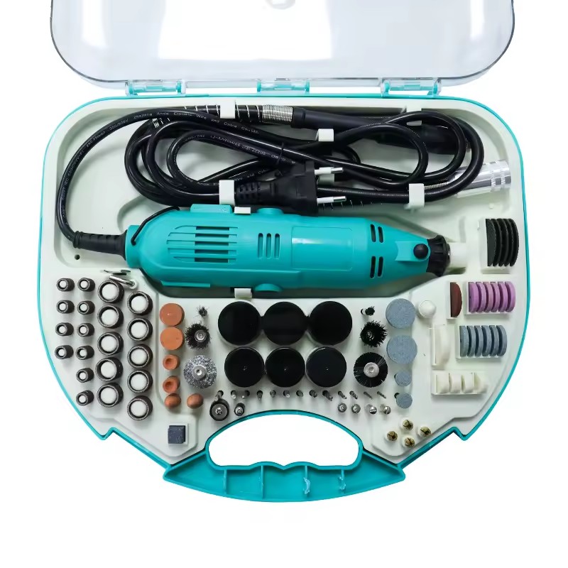 RYNEX Factory Professional 130W 3mm 211-piece Tool Set Polishing Engraving Electric Mini Die Grinder