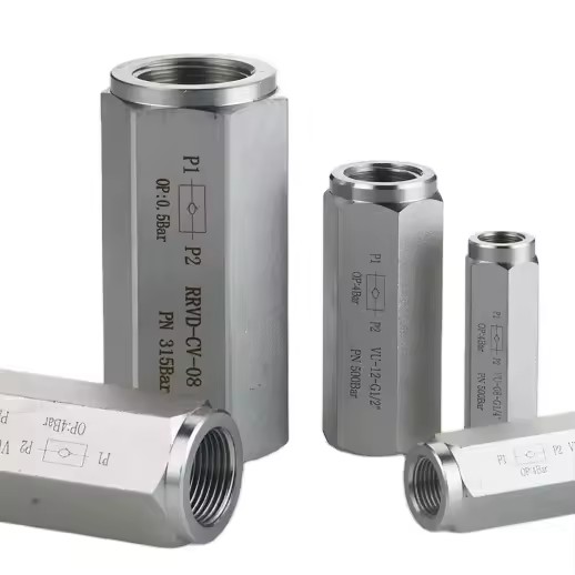 0.5 Bar Carbon Steel Hydraulic Check Valve for Hydraulic Oil