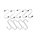 Plain Finish Sliver Metal Hook Small Round S Type Stainless Steel Twisted Hooks