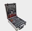 Hot Selling 187pcs Hand Tools Set Kit With Pull-along Suitcase and Aluminum Box Four Layers Hardware Tools