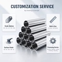 Wholesale Stainless Steel Pipe 201 202 304 316L 310S 321 904L sch10s sch40s sch80s Surface 2B BA NO.4 8K HL Building