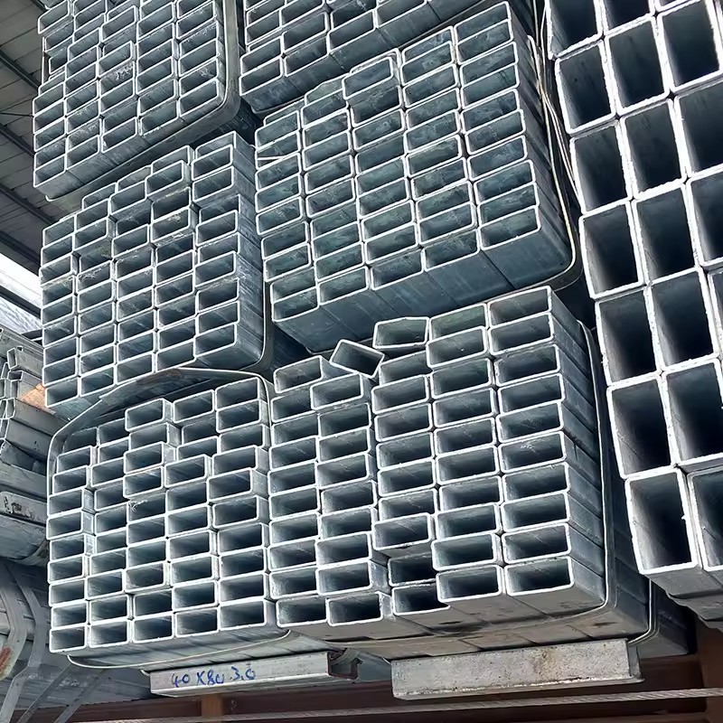 Q195 Galvanized ERW Rectangular Steel Pipe 100x200mm EMT Structure Pipe for Construction High Strength Welding