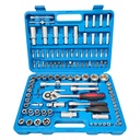 108pcsProfessional Hand Mechanic Socket Wrench Tool Set Manual Ratchet Wrench Home Repair Tool Kits for Motorcycle and Bicycles
