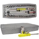 High Quality 40 PCS Ratchet Socket Set 1/4 &3/8 Drive Metric and SAE for Car Truck Engine Repair with Spark Plug Socket amd Case