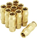 Brass Air Brake Line Fittings Push to Connect Fittings Kit With Tube Cutter Air Brake Connector Kit for Truck Industry