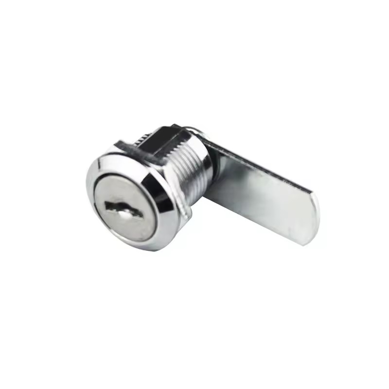 Small Size Easy Install Zinc Alloy Cam Lock with Bright Chrome Plating Smooth Key Turn for Industrial Cabinets&Electric Box