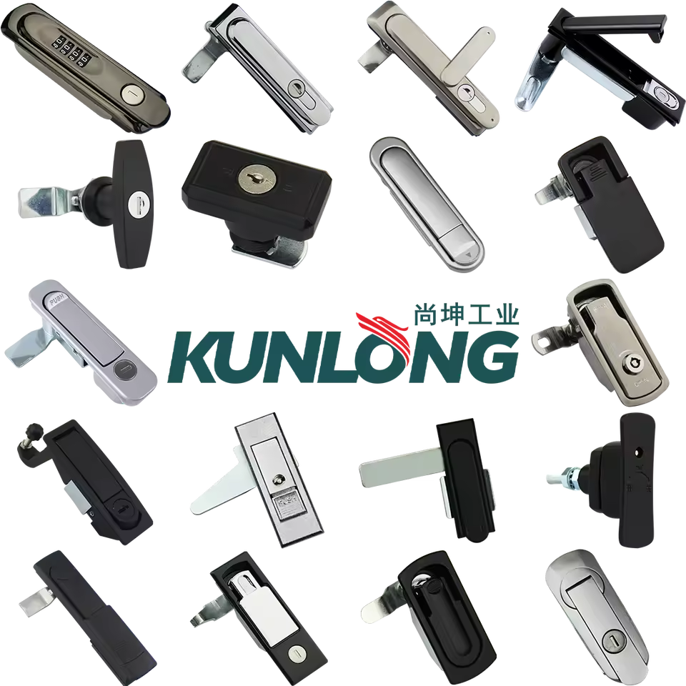 StainlessSteel &Zinc Alloy Compression Latch Lock, Cabinet Door Handle Lock for Control Box, Electric Cabinet, Automotive