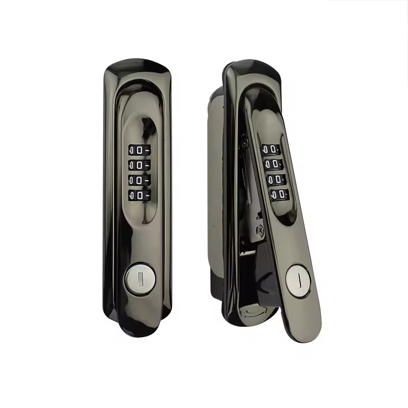 SK1-0001-ZN01 Heavy Duty Zinc Alloy Combination Lock with Gun Black Finish 4-Digit Password Security for Industrial Cabinets