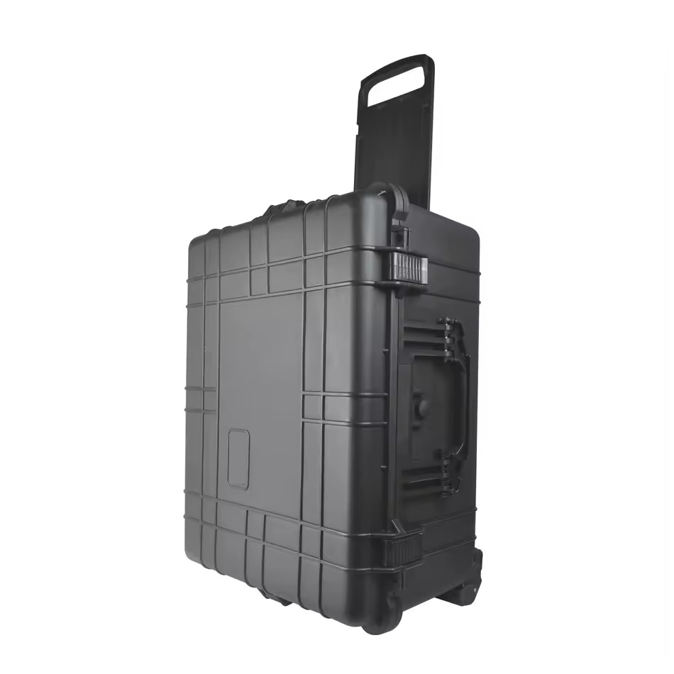 Hard Waterproof Plastic Trolley Toolcase Hard Carrying case Travel Suitcase with Wheels