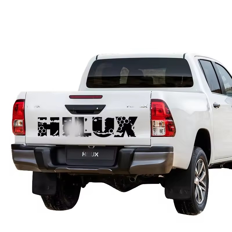 Auto PVC Logo/Badge 4x4 Rear Trunk Decal for Hilux Pickup Truck Car Stickers Body Stickers