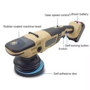 AE 450W DC 18V Cordless Rotary Dual Action Car Polisher with 4Ah Lithium Battery Portable 5-Inch Pad for Car Care Waxing