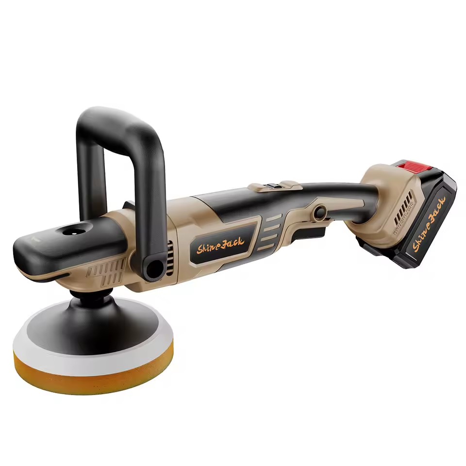 LANGDEE RO-26950 Small Car Polishing Machine Multi-Functional Total Household Wool Plate Waxer Industrial Electric 18V Power