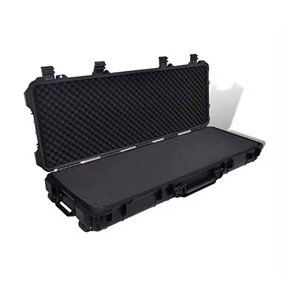 Hard Waterproof Plastic pp Portable Foam Protective case Gun Hard with Lock
