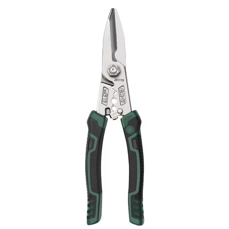 High-hardness Multi-purpose Tin Snips, Aviation Aluminum Clipboard Metal Scissors Wire Strippers Cutting Tools