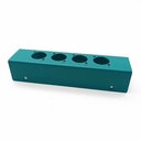 Custom Sheet Metal Bending Laser Cut Service Sandblasting Blue Anodized Powder Coating Metal Enclosure Sheet Metal Fabrication