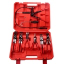 9-Piece High Carbon Steel Elbow Pipe Clamp Set for Car Water and Oil Pipes with Line Clamp Pliers and Vise Separation Tools