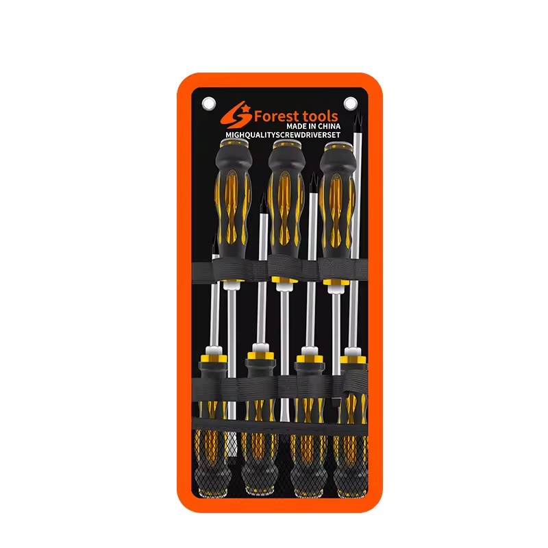 Industrial Grade Multipurpose Knockable Through-hole Phillips Bit Screwdriver Set Magnetic Tip CR-V Steel High Hardness Plastic