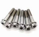 High Quality Customized Size Stainless Steel Titanium Wheel Bolts Nuts for Mining Automotive Use Nickel Plated Customized Colors