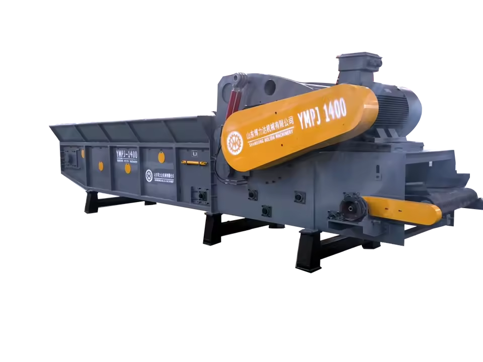 Fully Automatic Wood Chipper Machine Farm Forestry Branch Waste Processing Machinery