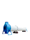 Steel Rotary Grain Dryer with Motor and Bearing High Productivity for Rice and Wheat