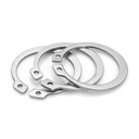 M3 M4 Zinc Plated Stainless Steel SS304 Retaining Ring for Bore DIN Standard 46-54Hrc Hardness 3.8mm ID 4mm Thickness