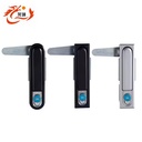 MS480 High-Security Black Zinc Alloy Cabinet Control Panel Door Lock with Flat Lock and Swing Handle Lock MS818