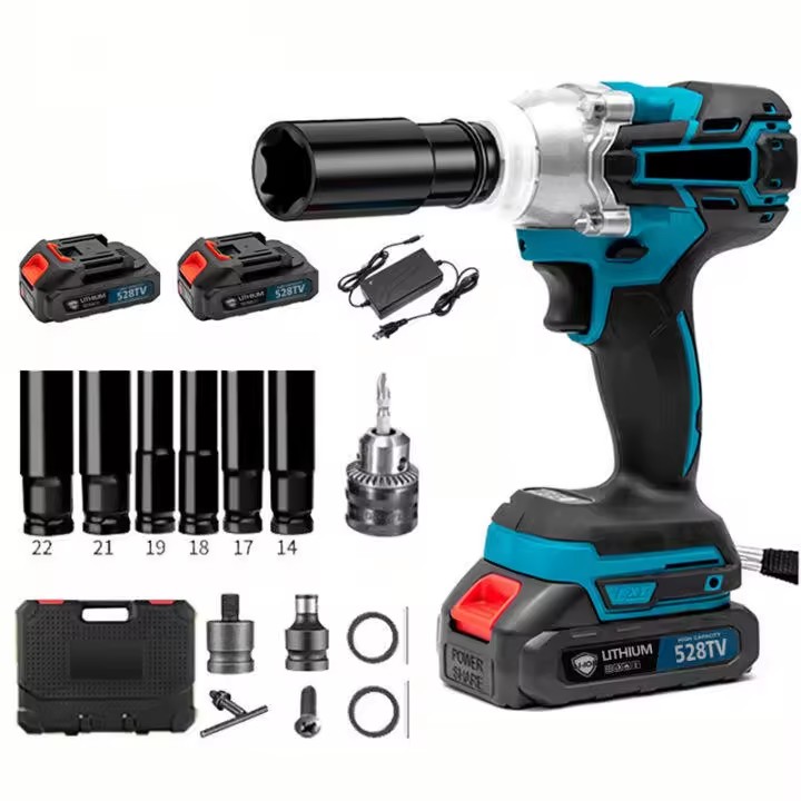 Professional Design Durable 21V 48V Cordless Heavy Duty Torque Electric Impact Wrenches