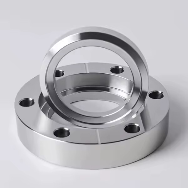 C25 Vacuum High Precision Custom Welding Processed SS304 Threaded Flanges Rotatable Flanges ultra High Vacuum Fittings