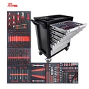 RTTOOL Mechanical Tool Set Trolley Case Automotive Tools Box With Wheels Cabinet