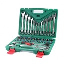 Excavator Wholesale Heavy Duty Hand Tool Portable 61 Pcs Auto Car Repair Kit Ratchet Socket Wrench Set With Blow C