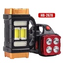 Solar-powered Rechargeable High-intensity Flashlight Searchlight Ultra-bright Portable Multi-function Durable Compact 800 3.7V