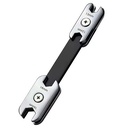 DIY High-hardness Carbon Steel 360 Rotatable Eight-in-One Wrench; Multifunctional Thickened Double-Ended Flared-End Open-End