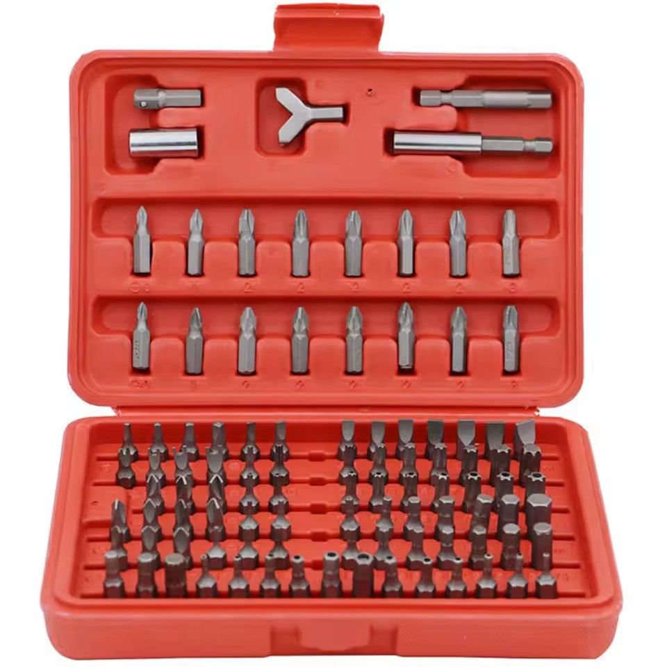Plastic Box 100 Pieces Screwdriver Head Nozzle Electric Screwdriver Extension Rod Sleeve Set Cross Slotted plum Screwdriver Head