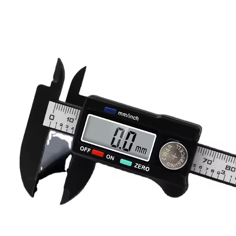 Electronic Digital Indicator Caliper 0-100 up 1 Down 2 Button Plastic Measuring Tool Inner and Outer Diameter Measuring Tool