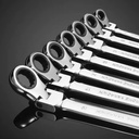 12PCS 72-tooth Household Hardware Maintenance Tools Adjustable Head Ratchet Wrench Set Wrench Ratchetr
