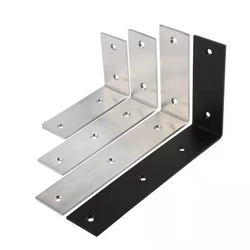 Custom Stamping Part Heavy Duty Floating Wall Bracket L Shape Shelf Brackets