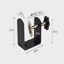 High Quality Standard Stamping Black Powder Coating Metal Table Desk C-Clamp