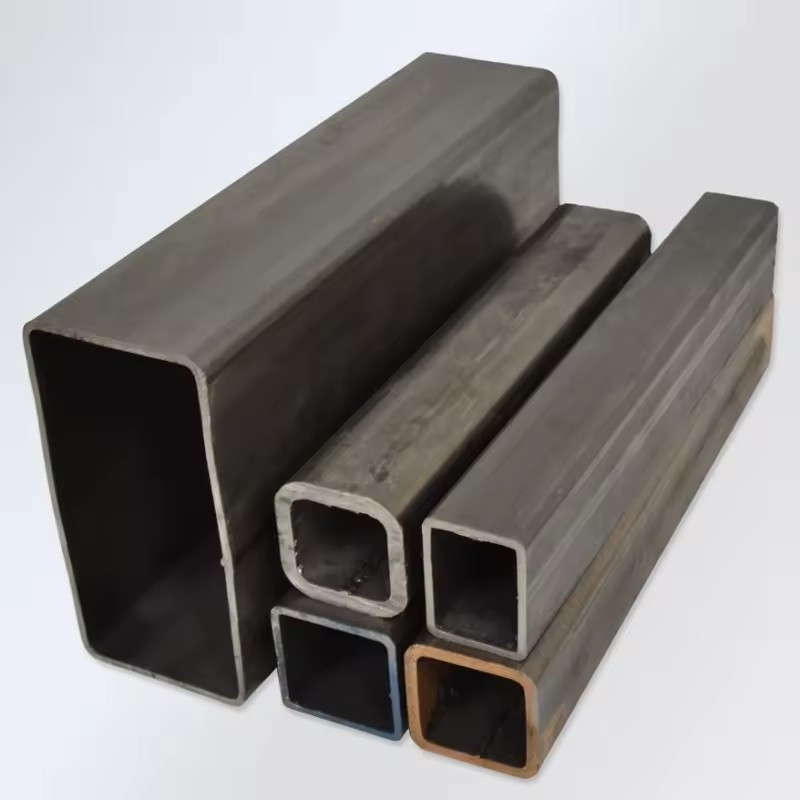 Custom Black Square Tube 25 X 25 Box Section Mild Steel Seamless Welded Square Rectangular Pipe square Carbon Tube