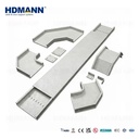 CE Listed Wire Management Fire-Resistant White Perforated 100mm FRP Fiberglass Cable Tray for Data Center Server Rooms