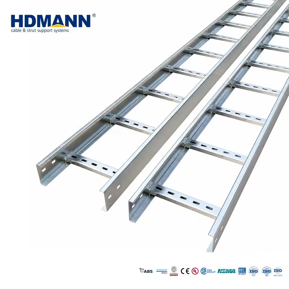 IEC 61537 Standard Rustproof Hdg Hot Dipped Galvanized Iron Gi Electrical Pre Galvanizing Steel Cable Trays Ladder