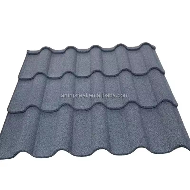 0.4mm Stone Coated Metal Roof Tile Price List of Roofing