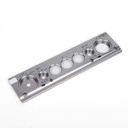 Custom Cnc Amplifier Front Panel Aluminum Face Plate Aluminum Front Panel Nameplate Decoration Ring