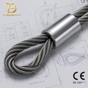 Custom Length Wire Rope Sling Assembly with Steel Thimble - Flexible Durable Lifting Tackle for Industrial Material Handling