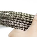 304 Stainless Steel Rotation Resistance Twisted Wire Rope Sling 1.5mm 6x19