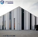 Modern Industrial Steel Structure Building Engineered Prefabricated Warehouse Factory Workshop High-end Facade Light SYLY Brand