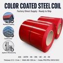 High Quality Pre Painted Galvanized Steel Coil Prepainted Steel Coil Color Coated PPGI DX51D SGCC Q235B 0.12-2.0mm 914-1250mm