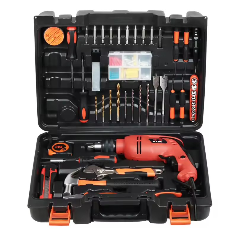 Factory Direct 110Pcs Drill Hardware Tool Set Household Electrician Tool Kit Impact Drill Combination Set