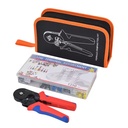 1250pcs HSC8 6-4A VE Tubular Copper Crimp Insulated Pliers Tools Electric Wire Cord End Connectors Terminals Kit Set Bag